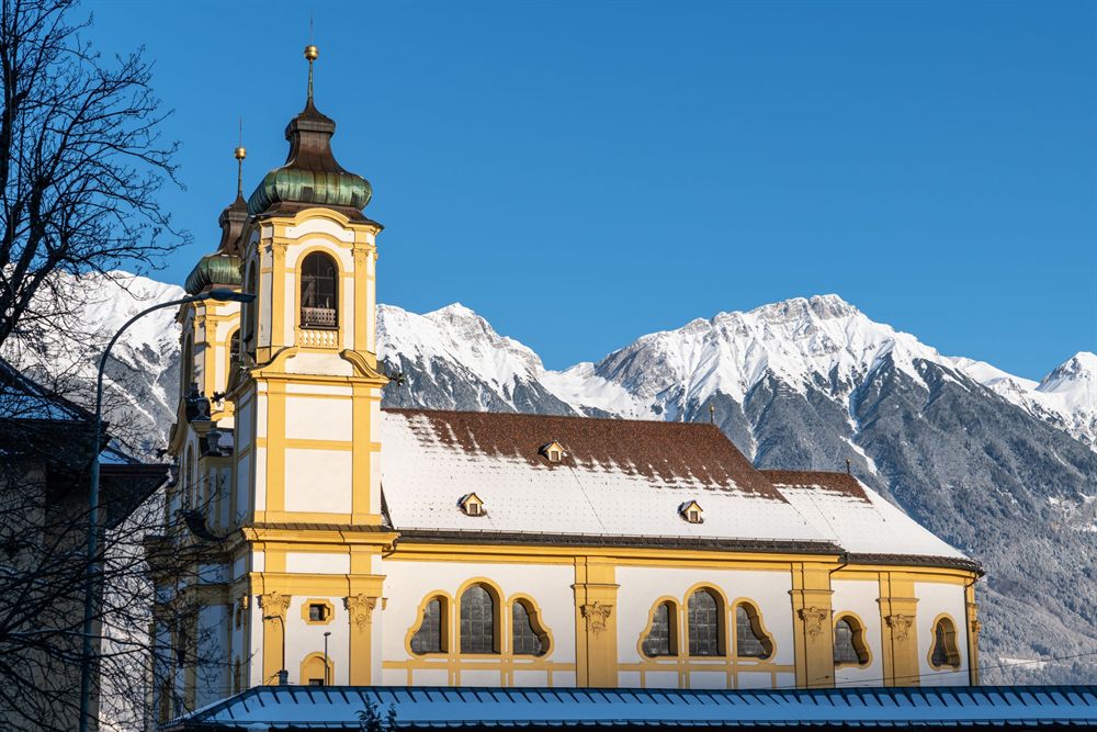 Snowy Alpine peaks